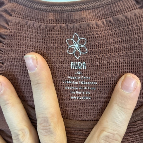 Aura Bodycon Dress Stretch XL Brown Open
Back - Picture 2 of 7